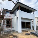 Photo of a Half Completed Two Storey Contemporary Home