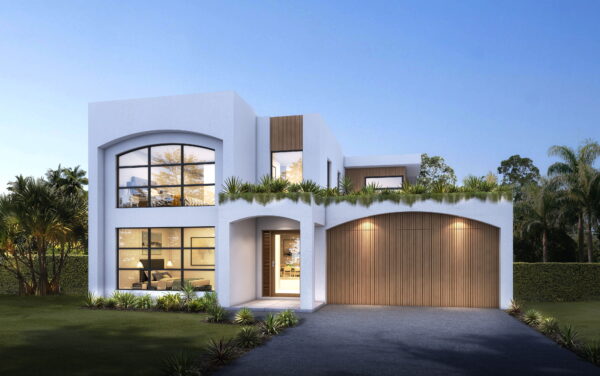 The Lennox 46 Curved Facade Render