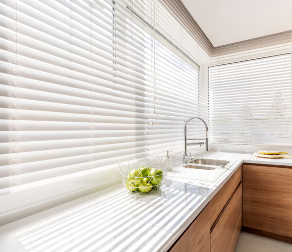 Window Blinds in a Kitchen